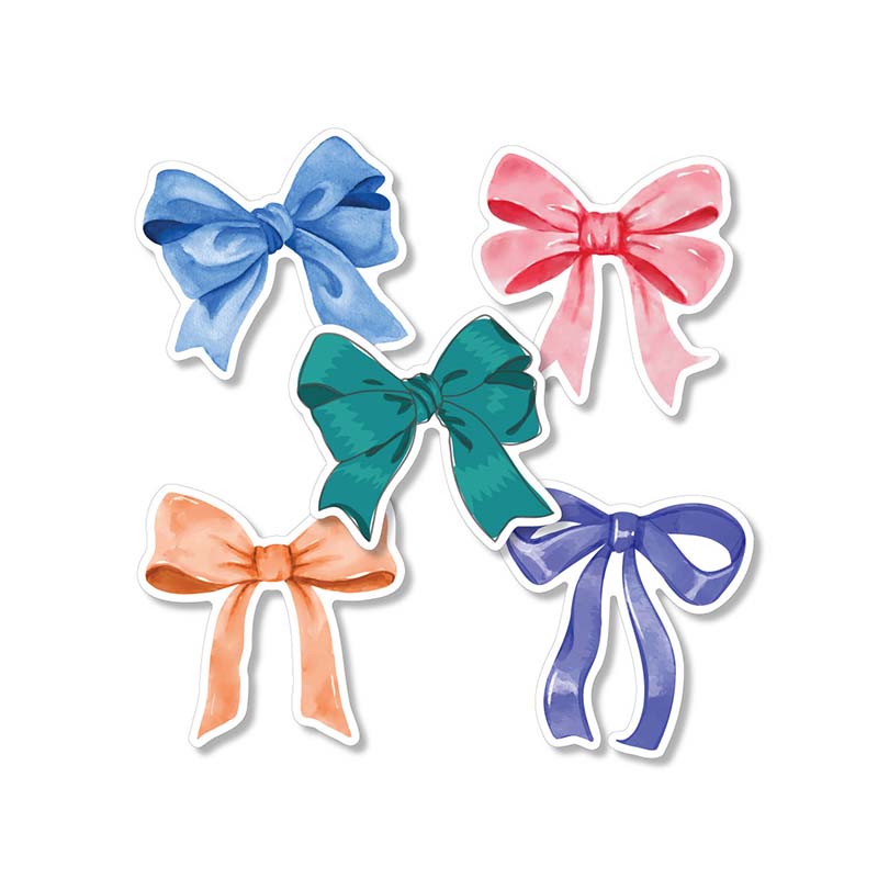 3 Inch Bows Sticker 5 Pack