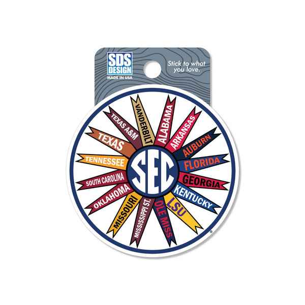 SEC Pennant Logo 3 Inch Decal