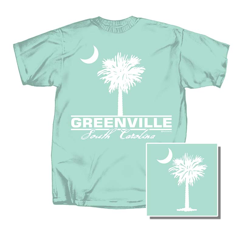 Greenville Palm Front Back Short Sleeve T-Shirt