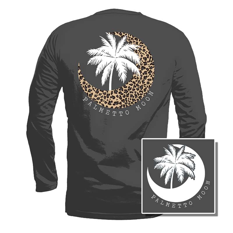 Leopard Palm Moon Long Sleeve T-Shirt