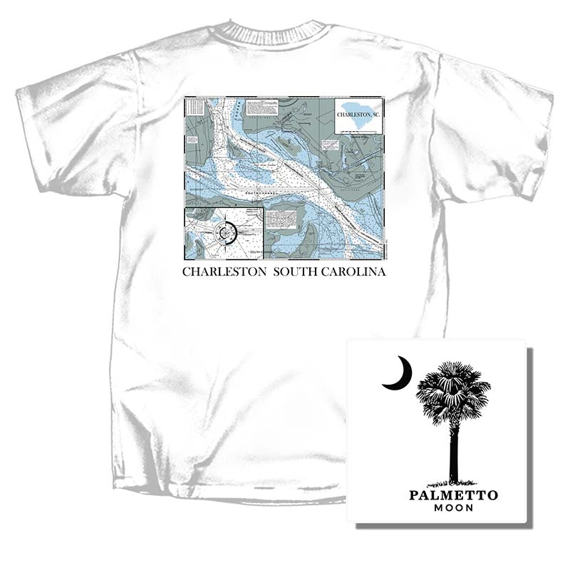 Charleston Map Short Sleeve T-Shirt