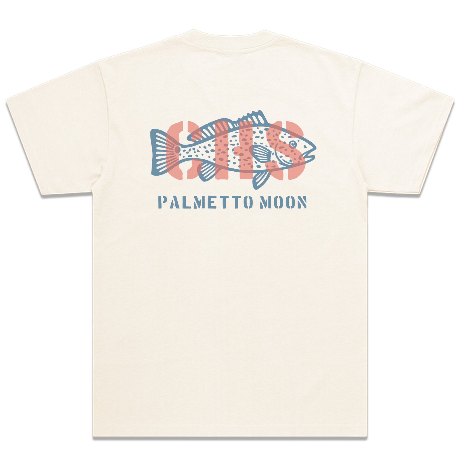 Charleston Redfish Short Sleeve T-Shirt in Natural