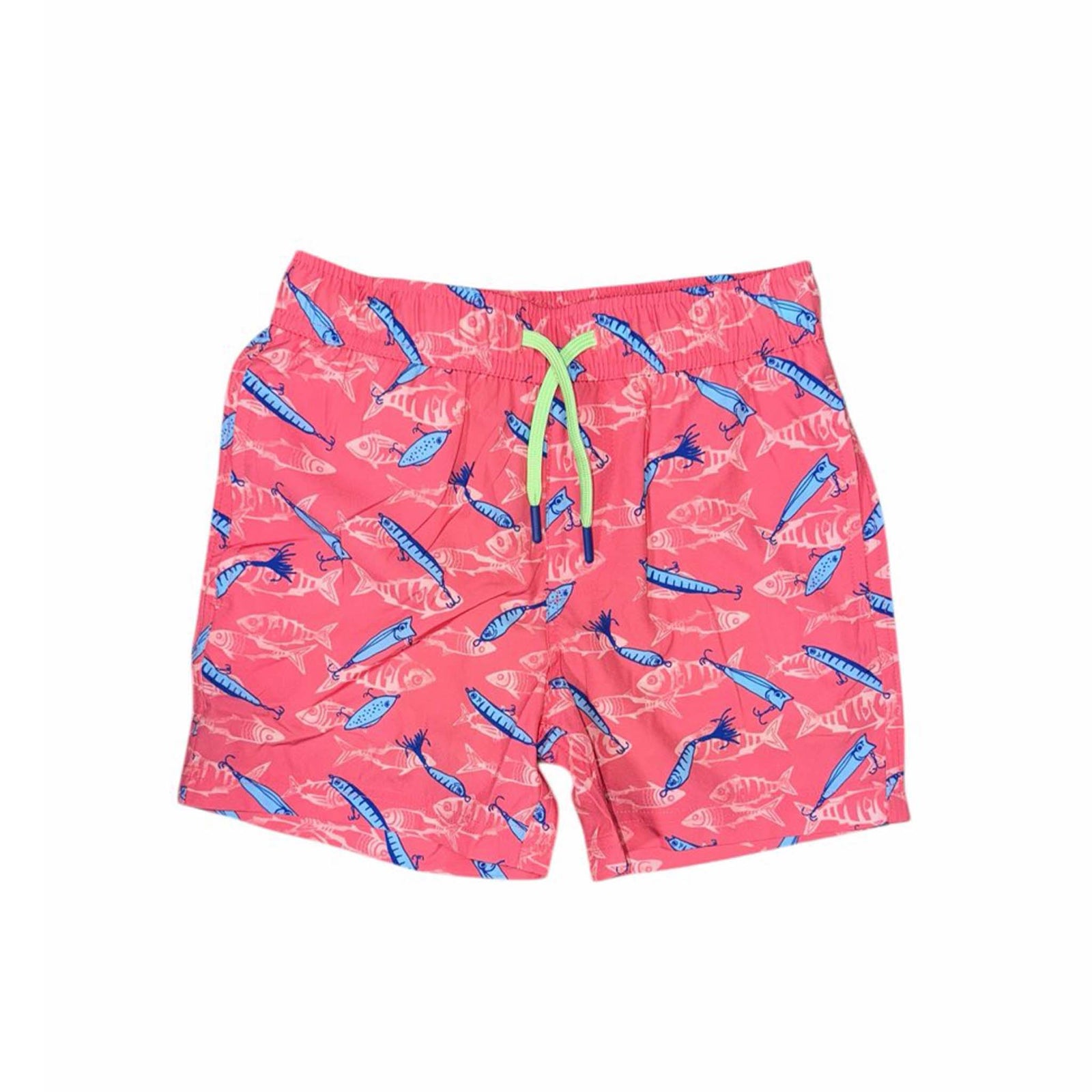 Youth Fish and Hook Swim Trunks