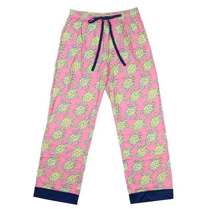 Turtle Printed Pajama Lounge Pants