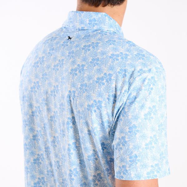 Men's Water Dude Printed Floral Polo