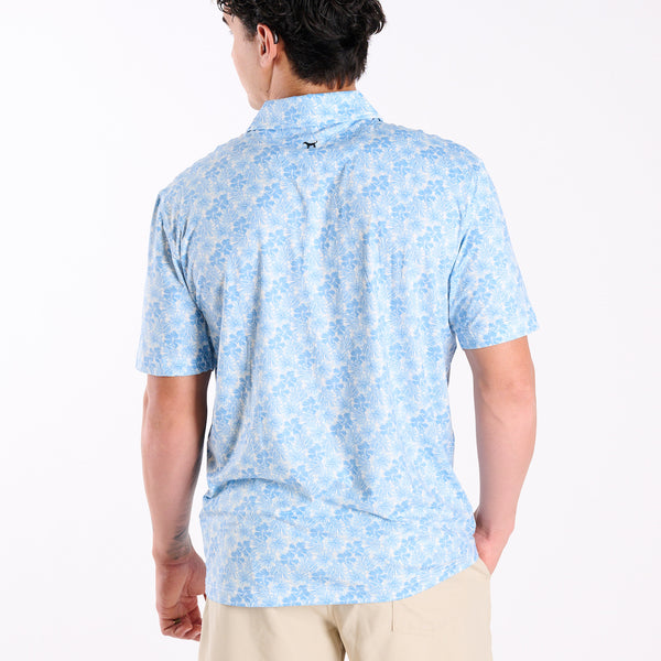 Men's Water Dude Printed Floral Polo