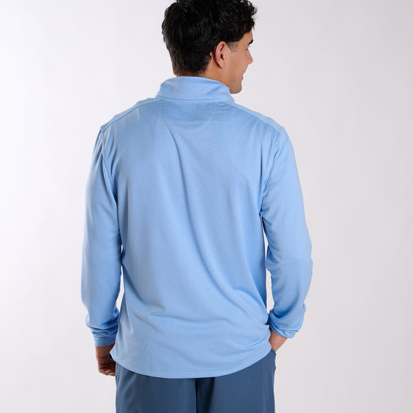 Quarter Zip Pullover in Glacier Blue