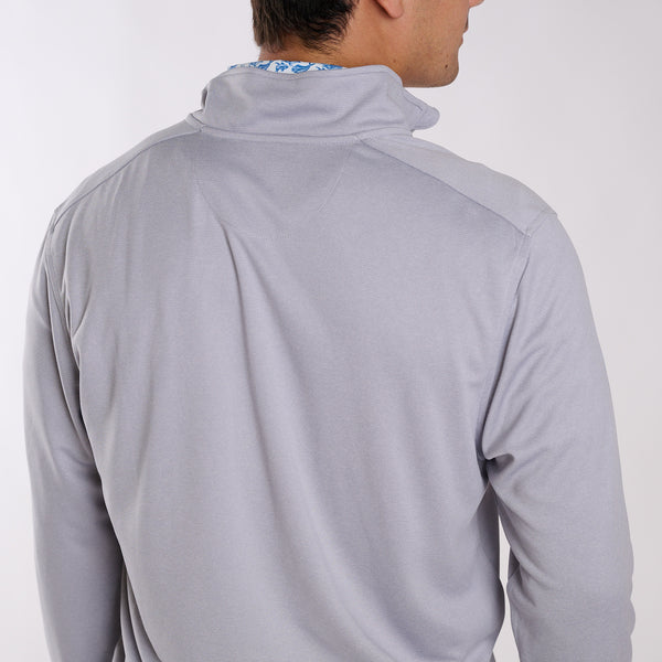 Quarter Zip Pullover in Granite