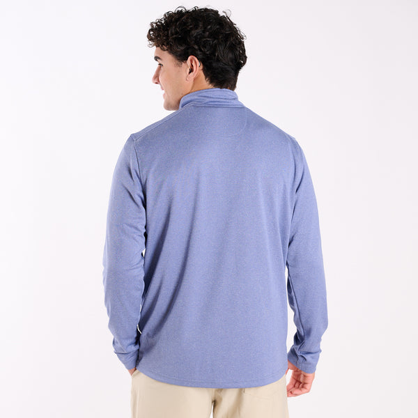 Quarter Zip Pullover in Harbor Blue
