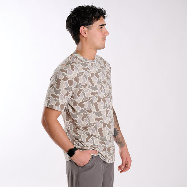 All Over Grey Camo Short Sleeve T-Shirt
