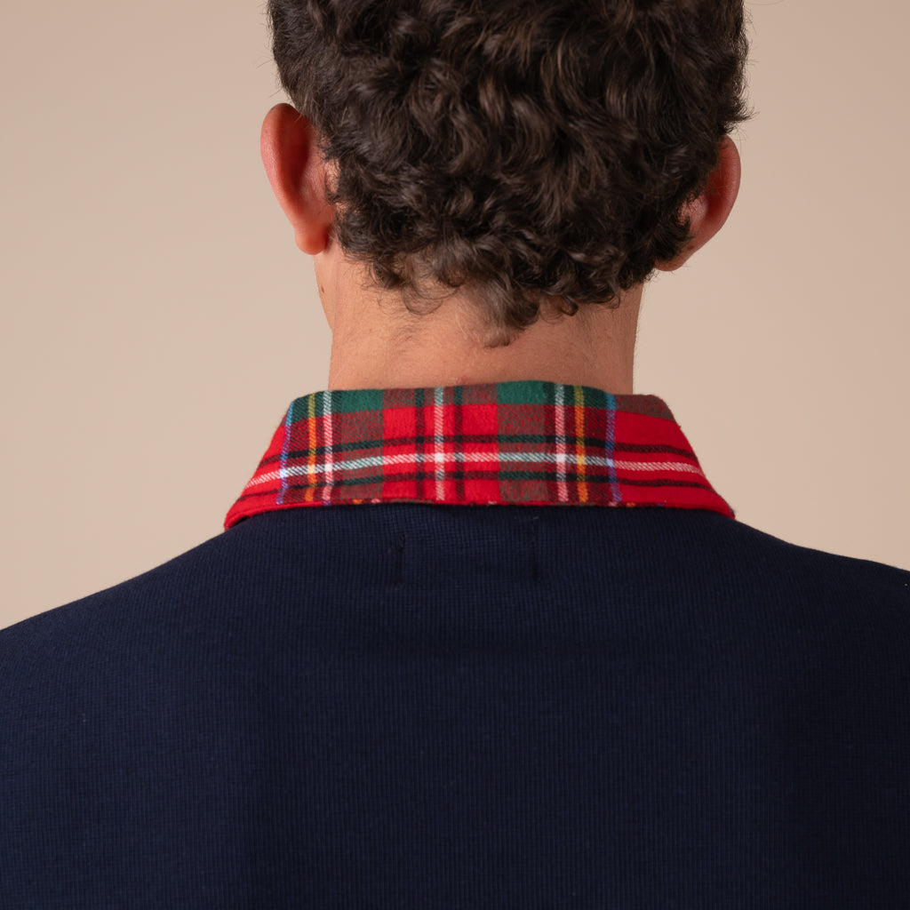 Men's Rugby Long Sleeve Polo Navy