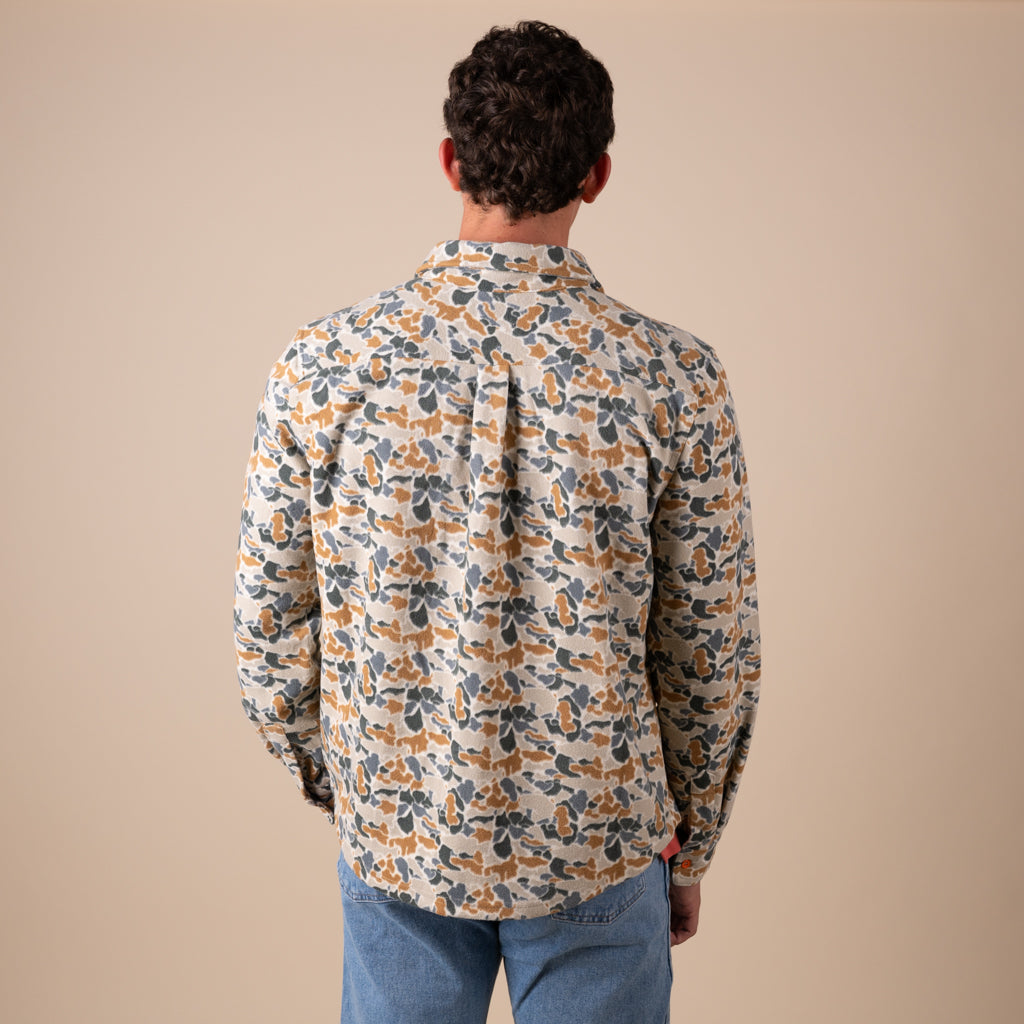 Men's Camo Brushed Fleece Shacket