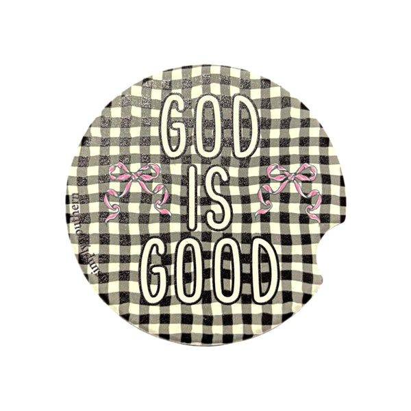 God Is Good Car Coaster