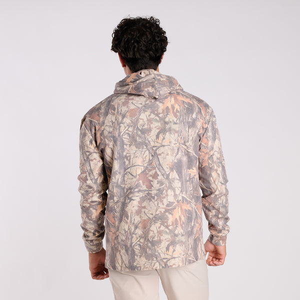 Men's Camo Waffle Knit Thermal Hoodie
