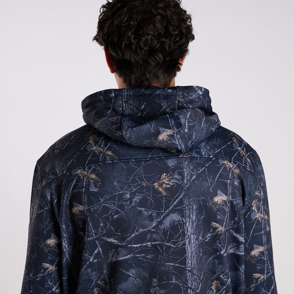 Men's William Hoodie in Black Camo