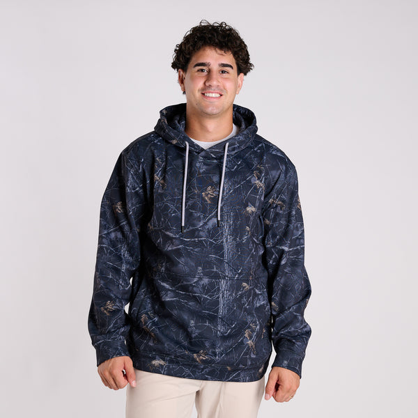 Men's William Hoodie in Black Camo