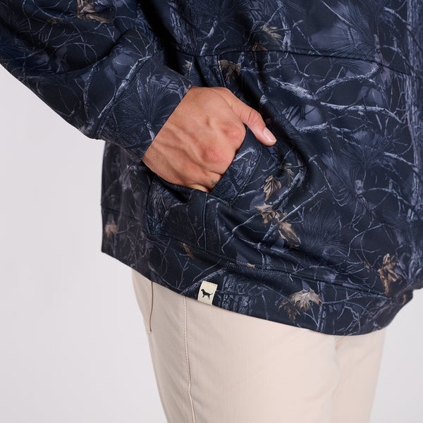 Men's William Hoodie in Black Camo