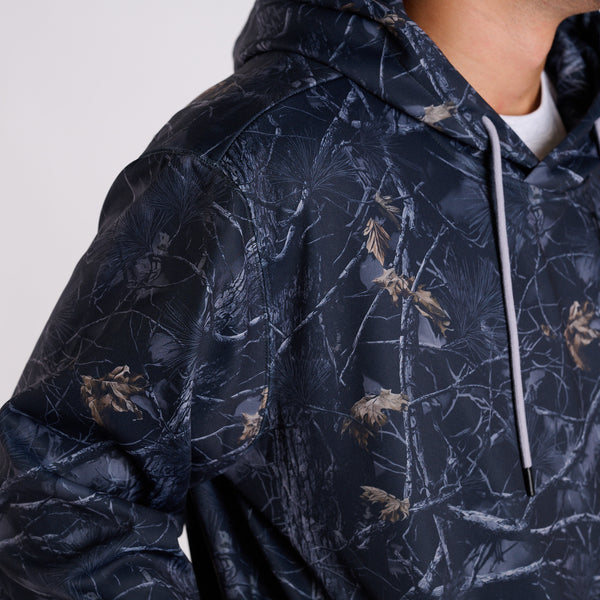 Men's William Hoodie in Black Camo