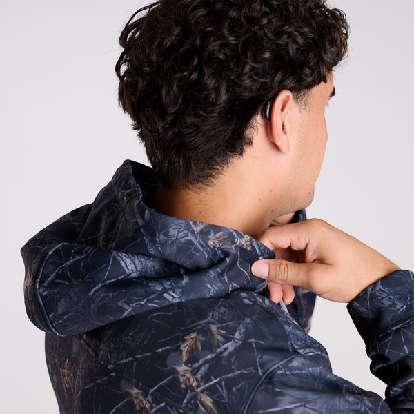 Men's William Hoodie in Black Camo