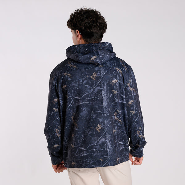Men's William Hoodie in Black Camo