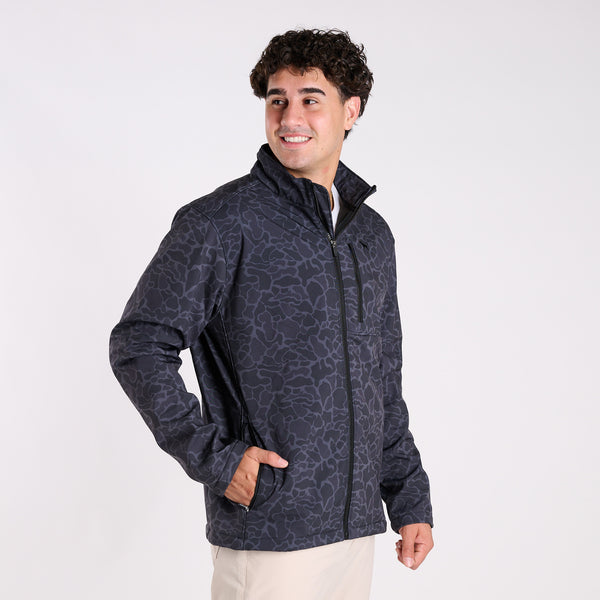 Flex Shell Jacket in Black Camo