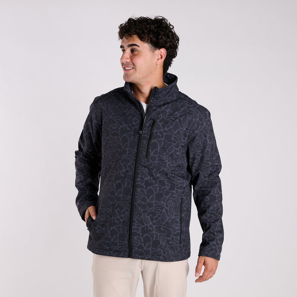 Flex Shell Jacket in Black Camo