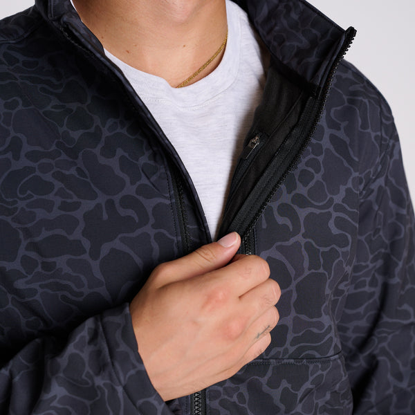 Flex Shell Jacket in Black Camo