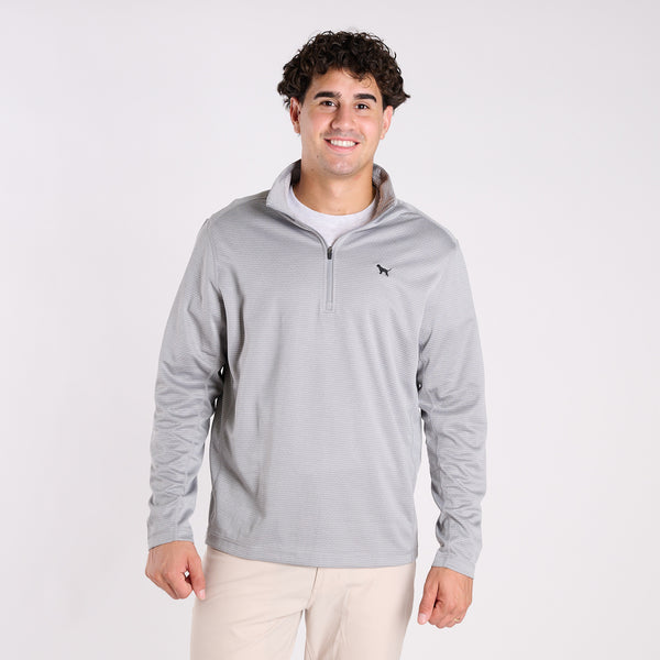 Tech Quarter Zip Pullover in Ash
