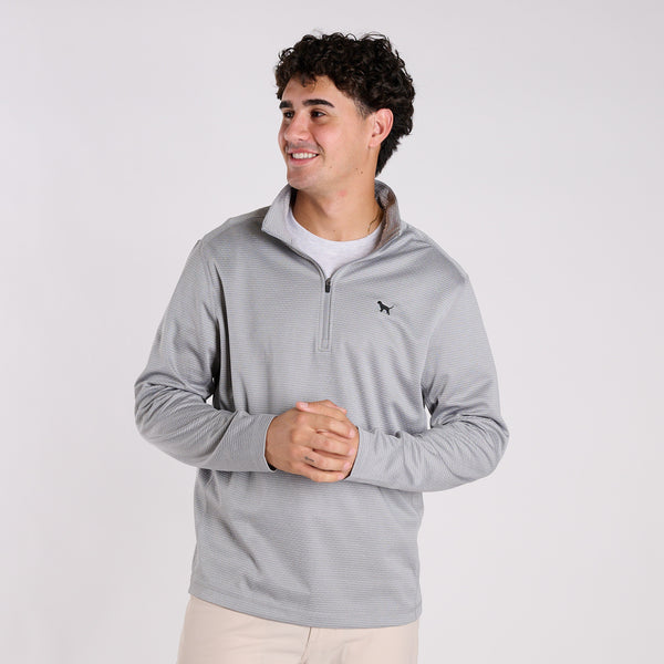 Tech Quarter Zip Pullover in Ash