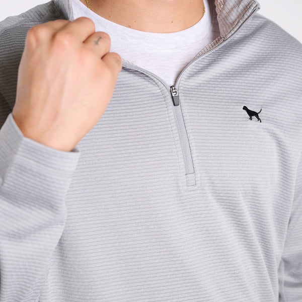 Tech Quarter Zip Pullover in Ash