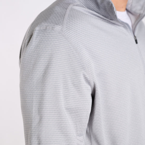 Tech Quarter Zip Pullover in Ash