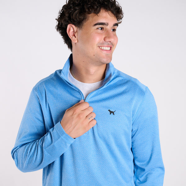 Tech Quarter Zip Pullover in Sky