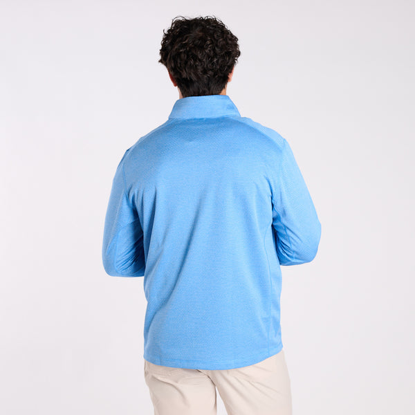 Tech Quarter Zip Pullover in Sky