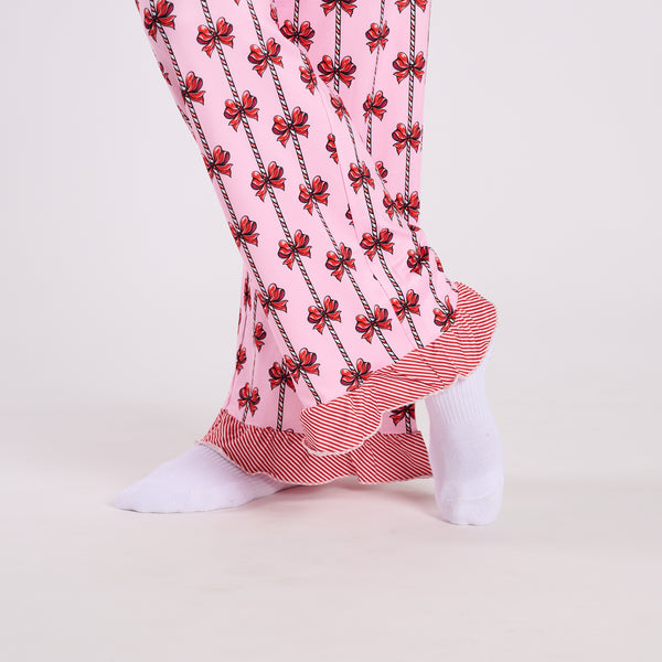Christmas Bow Pajama Set
