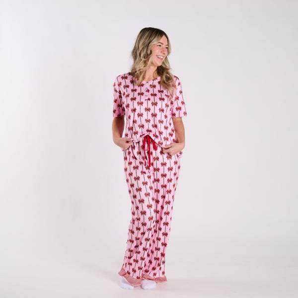 Christmas Bow Pajama Set