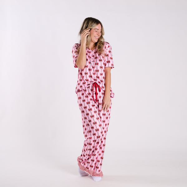 Christmas Bow Pajama Set