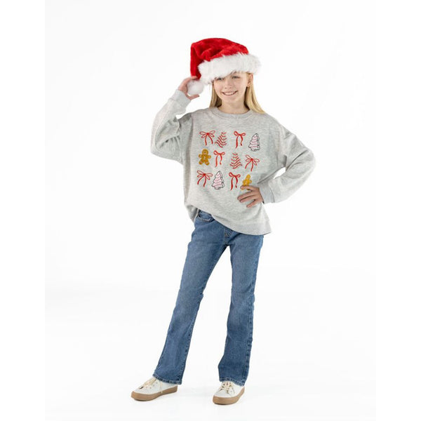 Youth Holiday Bows Crewneck Sweatshirt