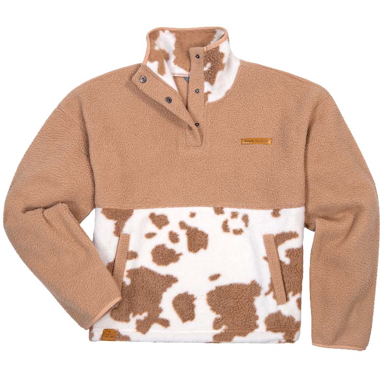 Quarter Snap Sherpa Cow Pullover