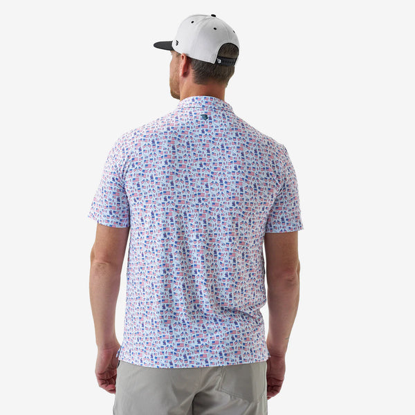 Old Glory Short Sleeve Performance Polo