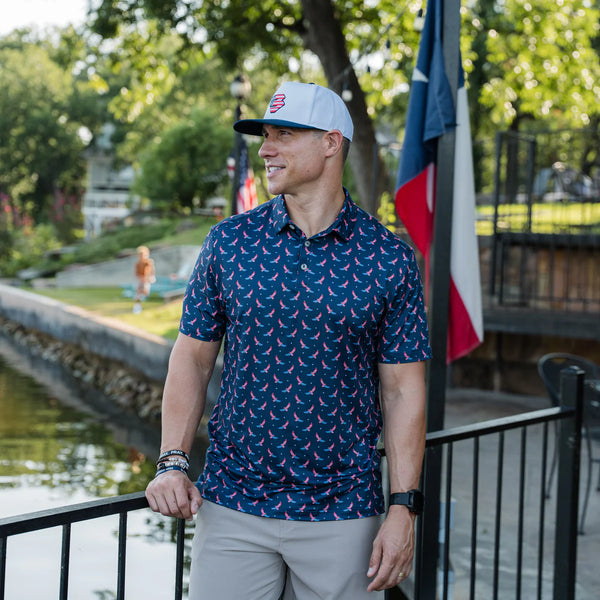 USA Eagle Short Sleeve Performance Polo