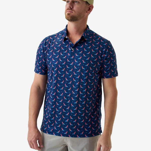 USA Eagle Short Sleeve Performance Polo