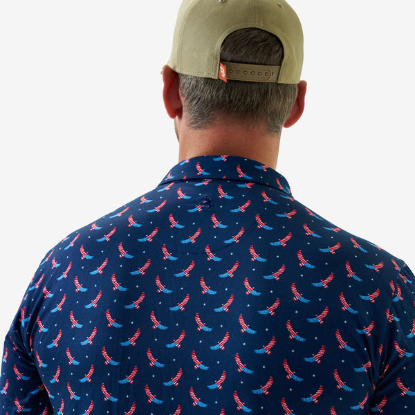 USA Eagle Short Sleeve Performance Polo