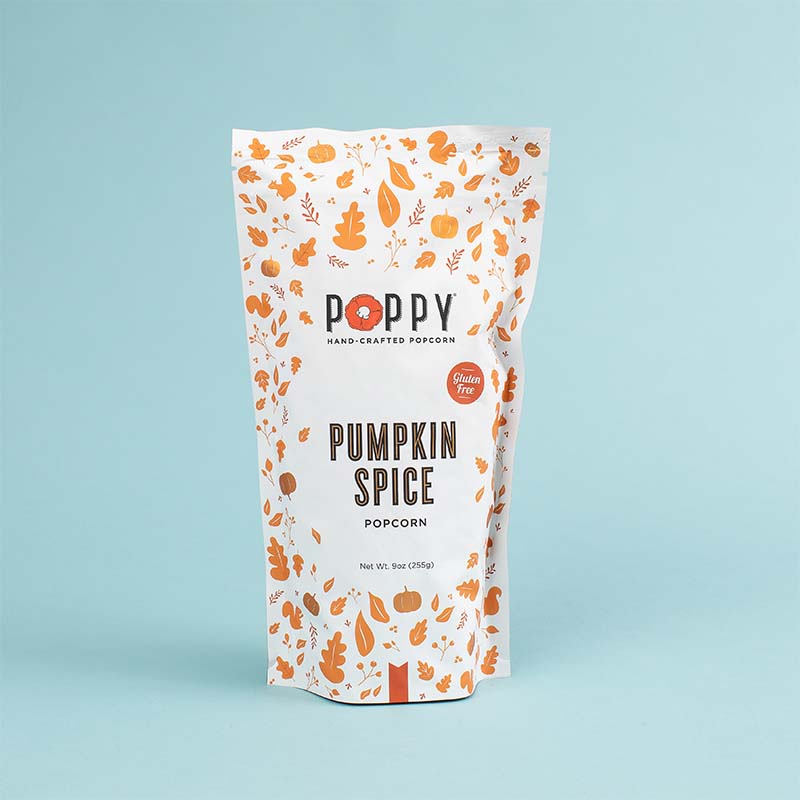 Pumpkin Spice Hand-Crafted Popcorn Market Bag