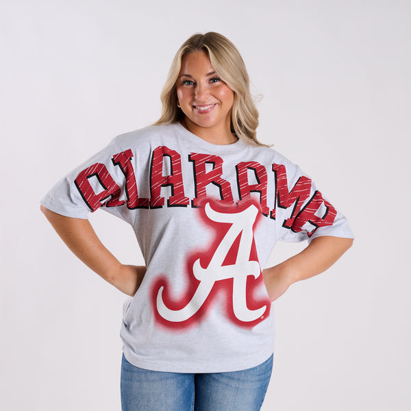 Alabama Crimson Tide Oversized Graphic Short Sleeve T-Shirt