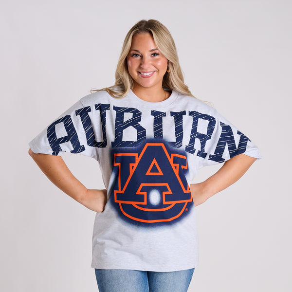 Auburn Tigers Oversized Graphic Short Sleeve T-Shirt