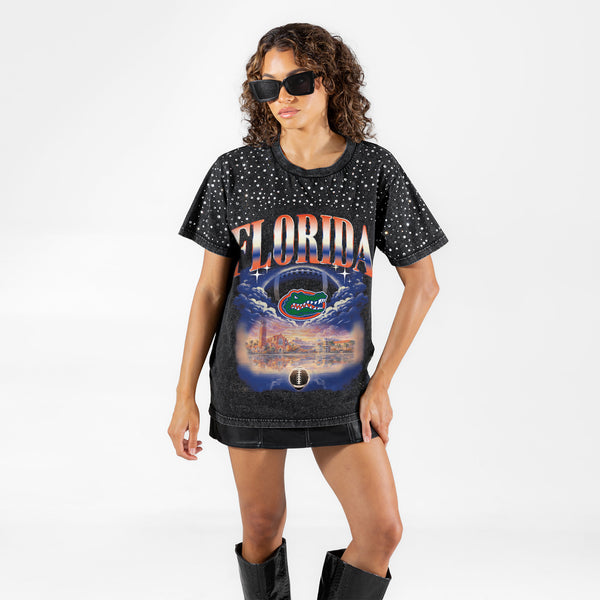Florida Gators Starry Shoulders Short Sleeve T-Shirt
