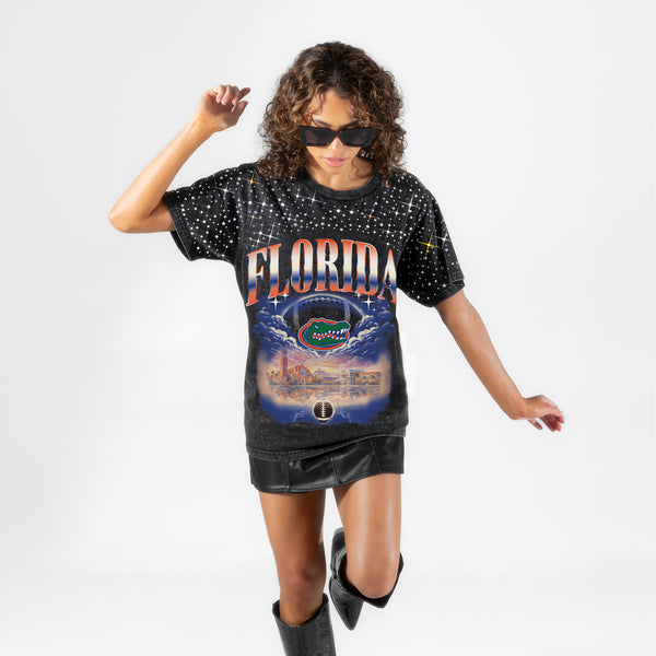 Florida Gators Starry Shoulders Short Sleeve T-Shirt