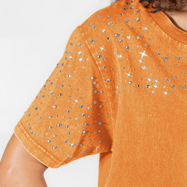 Tennessee Volunteers Starry Shoulders Short Sleeve T-Shirt