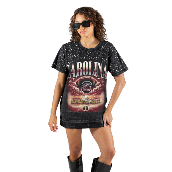 South Carolina Gamecocks Starry Shoulders Short Sleeve T-Shirt