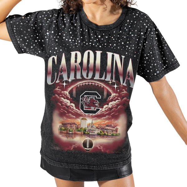 South Carolina Gamecocks Starry Shoulders Short Sleeve T-Shirt